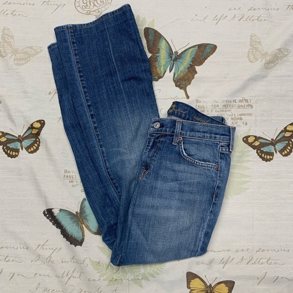 7 For All Mankind Women's Classic Blue Denim Jeans